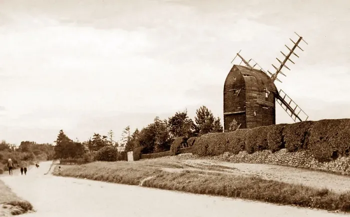 Framed Print : Bromley Keston Windmill early 1900s Framed Print : Bromley Keston Windmill early 1900s