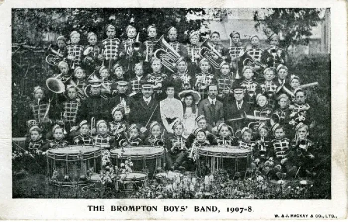 Framed Print : The Brompton Boys Band, Brompton, Kent Framed Print : The Brompton Boys Band, Brompton, Kent