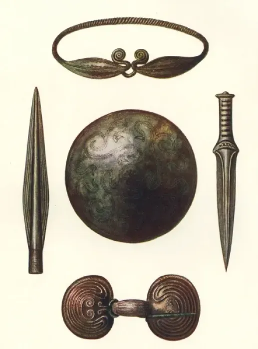 Framed Print : Bronze Age Artifacts Framed Print : Bronze Age Artifacts