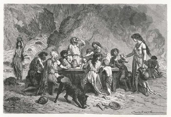 Framed Print : BRONZE AGE BANQUET Framed Print : BRONZE AGE BANQUET