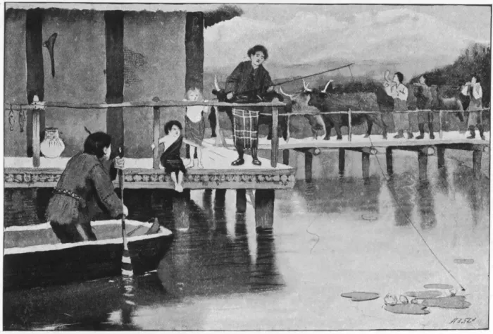 Framed Print : Bronze age lake dwellers, Aldin Framed Print : Bronze age lake dwellers, Aldin