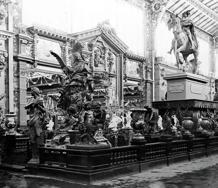 Framed Print : Bronze exhibits, Exposition Universelle, Paris, 1889 Framed Print : Bronze exhibits, Exposition Universelle, Paris, 1889
