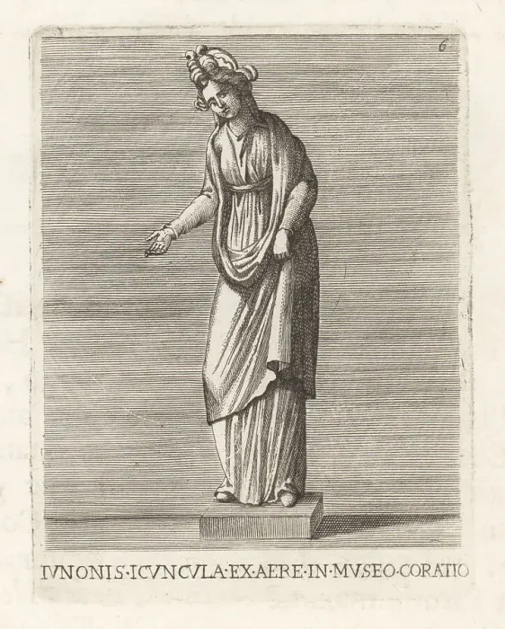 Framed Print : Bronze figure of a goddess in diadem and robe from Cortona Framed Print : Bronze figure of a goddess in diadem and robe from Cortona