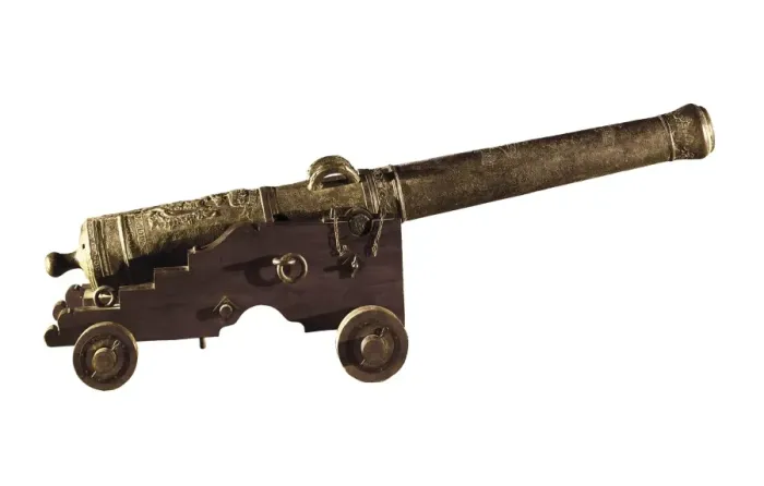 Framed Print : Bronze gun (1751), melted in the Duchy of Modena Framed Print : Bronze gun (1751), melted in the Duchy of Modena