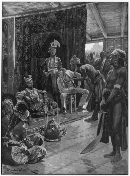 Framed Print : Brooke Negotiates Treaty Framed Print : Brooke Negotiates Treaty
