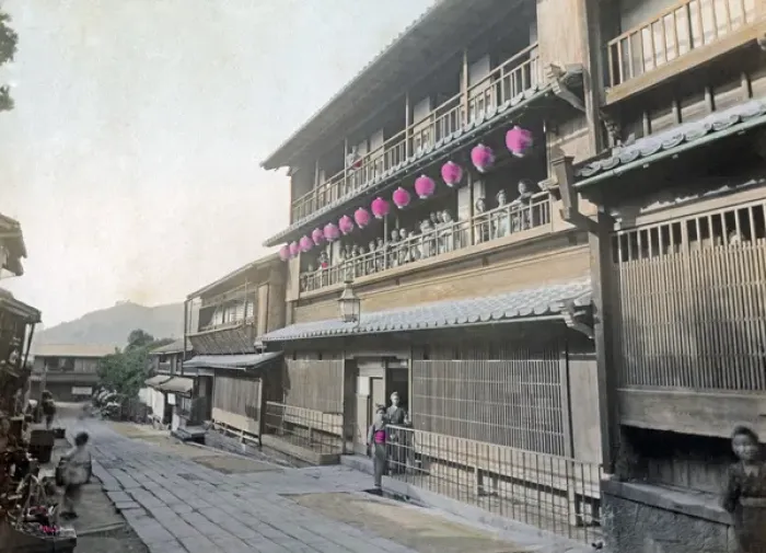 Framed Print : Brotehl, Maruyama, Nagasaki, Japan, circa 1880s Framed Print : Brotehl, Maruyama, Nagasaki, Japan, circa 1880s