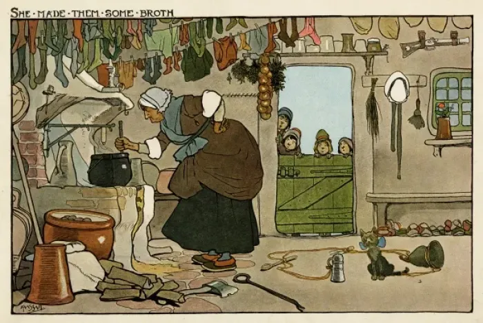 Framed Print : She made them some broth Framed Print : She made them some broth