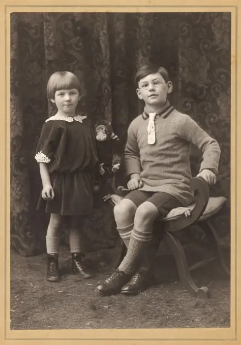 Framed Print : Brother & Sister 1924 Framed Print : Brother & Sister 1924
