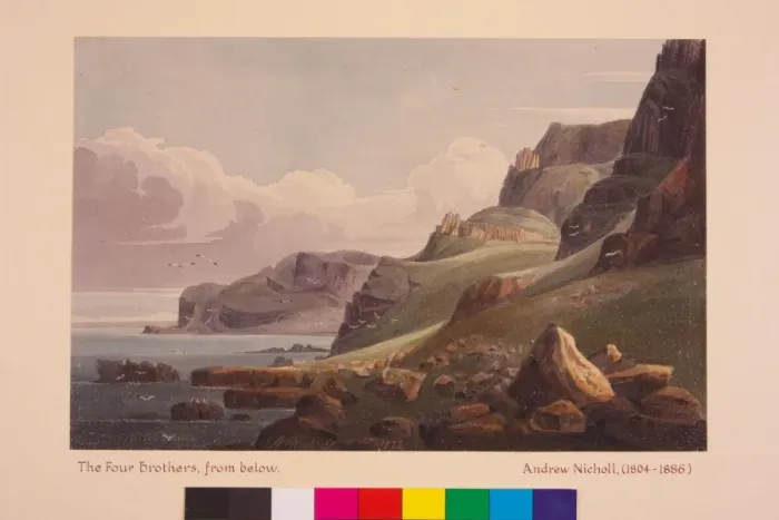 Framed Print : The Four Brothers, from Below