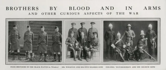 Framed Print : Brothers by blood and in arms, 1915 Framed Print : Brothers by blood and in arms, 1915