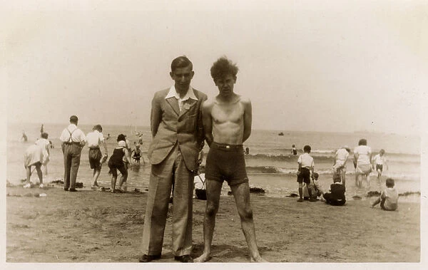 Two brothers at the British seaside