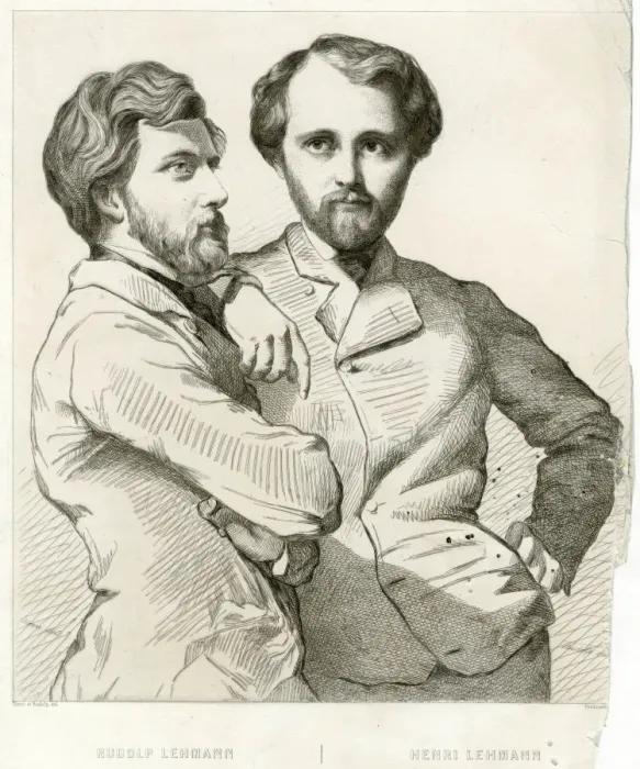 Framed Print : Brothers Rodolf and Henri Lehmann Framed Print : Brothers Rodolf and Henri Lehmann