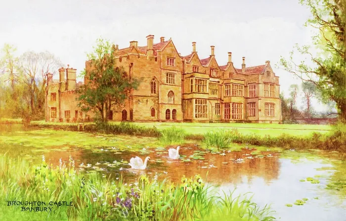 Framed Print : Broughton Castle, near Banbury, Oxfordshire Framed Print : Broughton Castle, near Banbury, Oxfordshire
