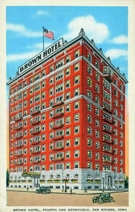 Framed Print : Brown Hotel, Fourth and Keosauqua, Des Moines, Iowa, USA Framed Print : Brown Hotel, Fourth and Keosauqua, Des Moines, Iowa, USA