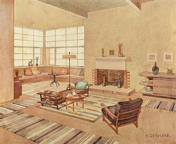 Brown Living Room 1929