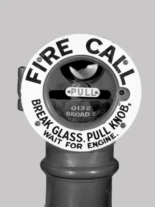 Framed Print : Browns Fire Alarm Framed Print : Browns Fire Alarm