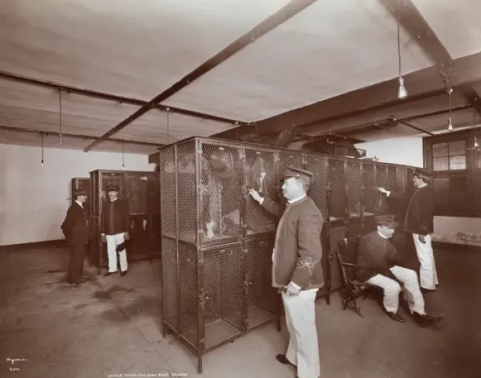 Framed Print : BRT Band. Locker Room. Railroad Mens Building Framed Print : BRT Band. Locker Room. Railroad Mens Building