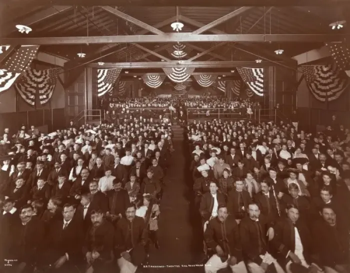 Framed Print : BRT Band. B.R.T. Audience. Theatre Railroad Mens Bldg Framed Print : BRT Band. B.R.T. Audience. Theatre Railroad Mens Bldg