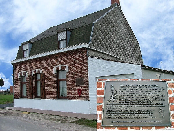 Bruce Bairnsfathers Cottage Memorial, St Yvon, Belgium