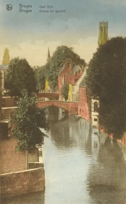Framed Print : Bruges, Belgium - The Green Quay Framed Print : Bruges, Belgium - The Green Quay