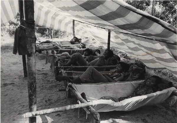 Brunei scouts in a tent