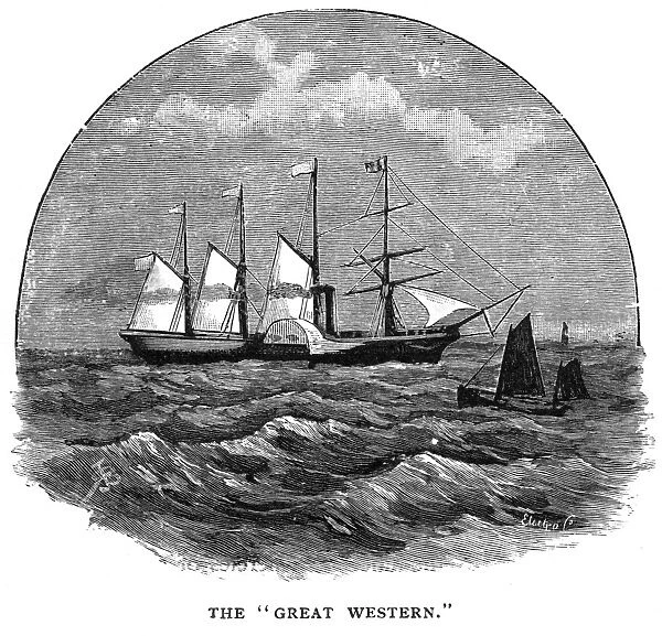 Brunels SS Great Western at sea