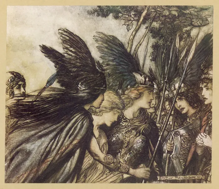 Framed Print : BRUNNHILDE & VALKYRIES Framed Print : BRUNNHILDE & VALKYRIES