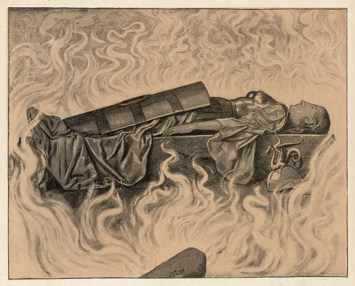Framed Print : BRUNNHILDE'S DEATHBED Framed Print : BRUNNHILDE'S DEATHBED