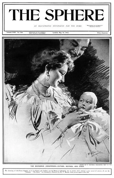 The Brunswick Christening - baby Ernest Augustus & parents