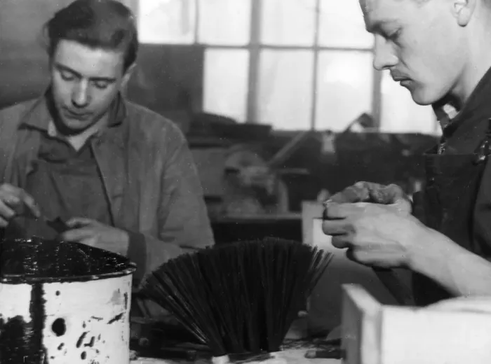 Framed Print : Brush Making Framed Print : Brush Making
