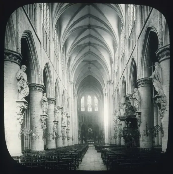 Framed Print : Brussels / Cathedral C1900 Framed Print : Brussels / Cathedral C1900