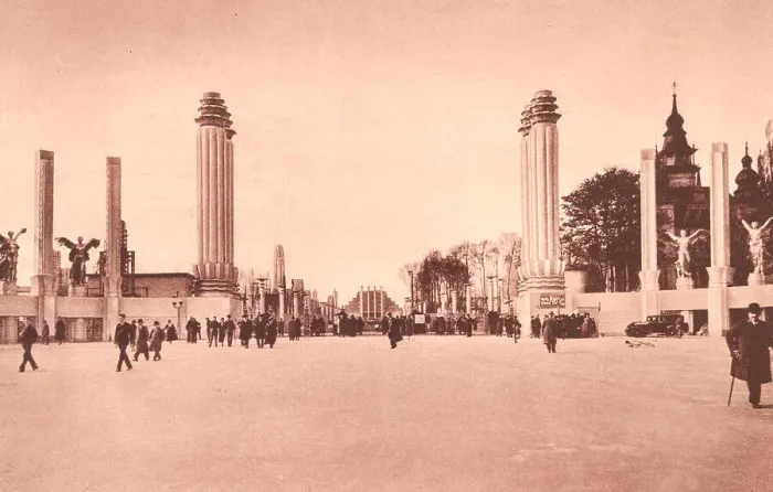 Framed Print : Brussels Expo 1935, Centenary Entrance Framed Print : Brussels Expo 1935, Centenary Entrance