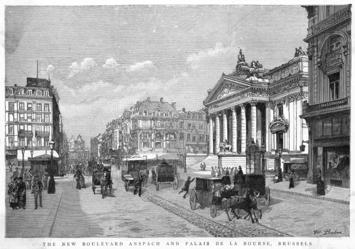 Framed Print : Brussels Street Scene Framed Print : Brussels Street Scene