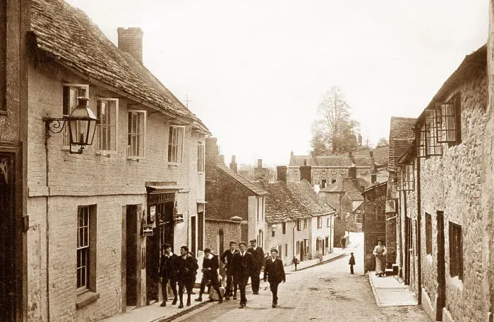 Framed Print : Bruton West End early 1900s