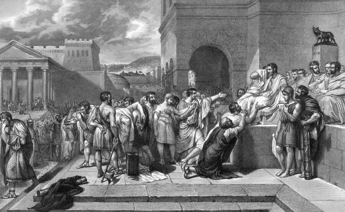 Framed Print : BRUTUS CONDEMNS SONS Framed Print : BRUTUS CONDEMNS SONS