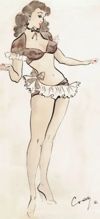 Framed Print : Bryany - Murrays Cabaret Club costume design Framed Print : Bryany - Murrays Cabaret Club costume design