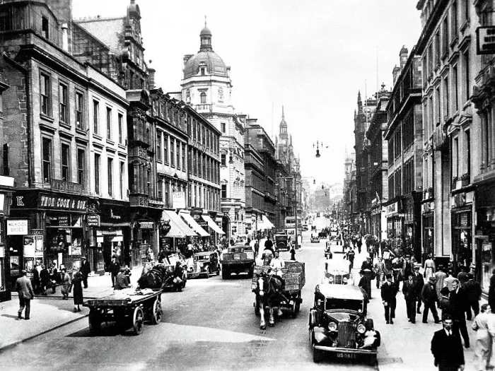 Framed Print : Buchanan Street, Glasgow early 1900's Framed Print : Buchanan Street, Glasgow early 1900's