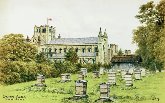 Framed Print : Buckfast Abbey and Apiary, Dartmoor, Devon Framed Print : Buckfast Abbey and Apiary, Dartmoor, Devon
