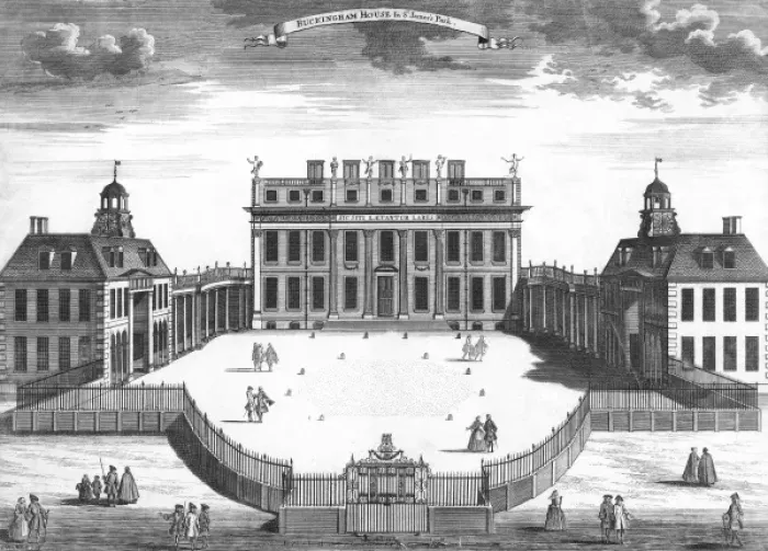 Framed Print : Buckingham House 1750S Framed Print : Buckingham House 1750S