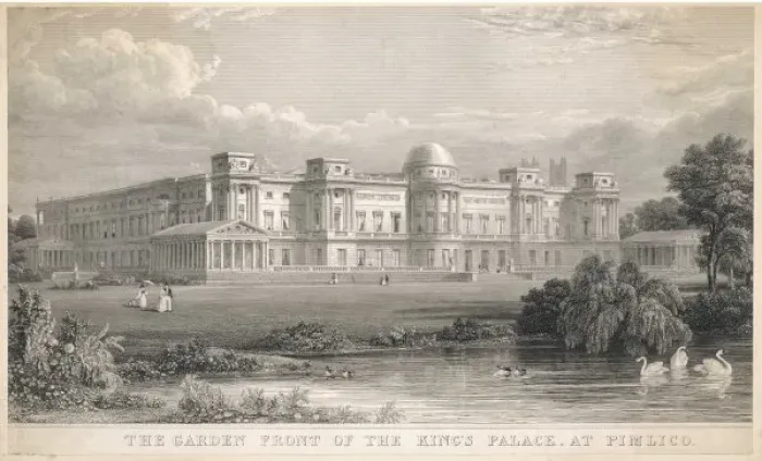 Framed Print : Buckingham House 1830S Framed Print : Buckingham House 1830S