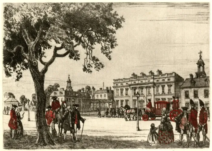 Framed Print : Buckingham House, St Jamess Park, London Framed Print : Buckingham House, St Jamess Park, London