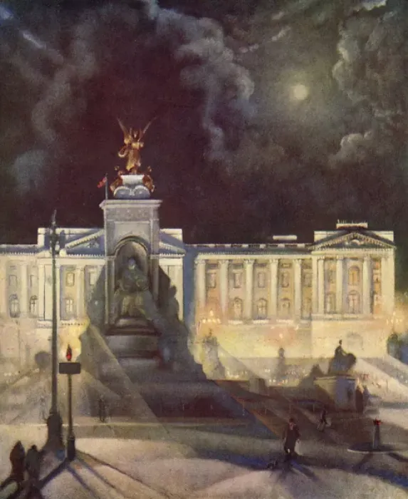 Framed Print : Buckingham Palace floodlit Framed Print : Buckingham Palace floodlit
