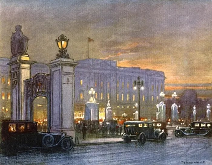 Framed Print : Buckingham Palace by night, 1926 Framed Print : Buckingham Palace by night, 1926