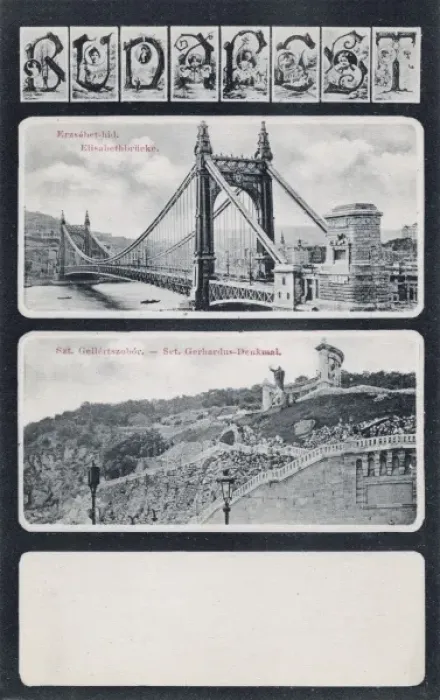 Framed Print : Budapest - Elisabeth Bridge & Gellert Hill