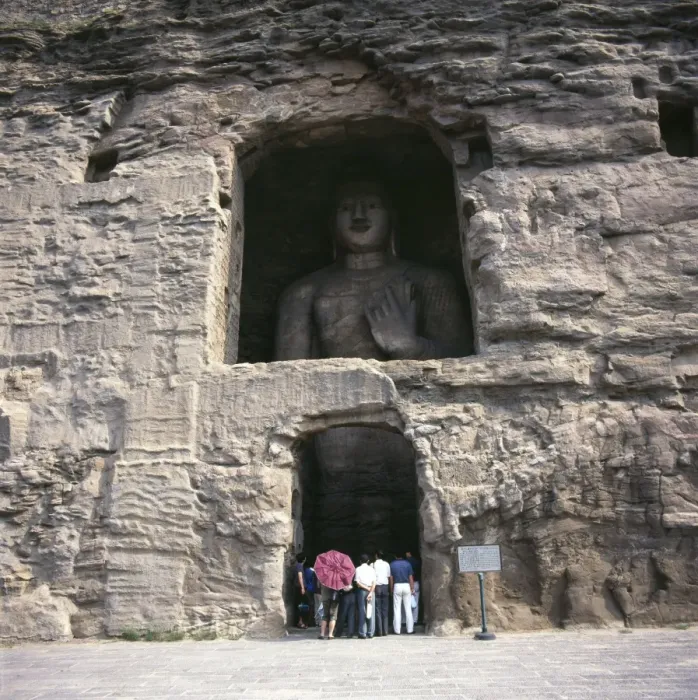 Framed Print : Buddha in Yungang Cave, Datong, Shanxi, China Framed Print : Buddha in Yungang Cave, Datong, Shanxi, China