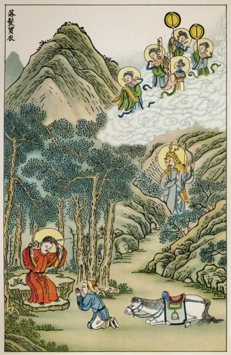 Framed Print : Buddhas Cuts his Hair Framed Print : Buddhas Cuts his Hair