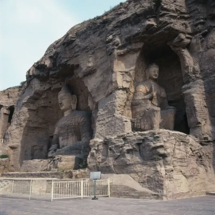 Framed Print : Buddhas at Yungang Caves, Datong, Shanxi, China