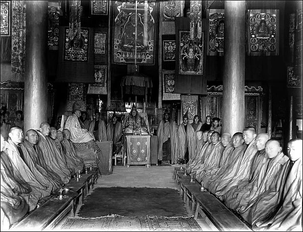 Buddhist Monastery Interior