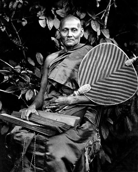 Buddhist priest, Ceylon (Sri Lanka)