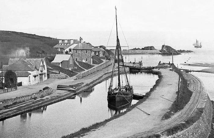Framed Print : Bude Haven and the Canal Victorian period Framed Print : Bude Haven and the Canal Victorian period